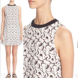 ALC white “Marin” silk floral dress